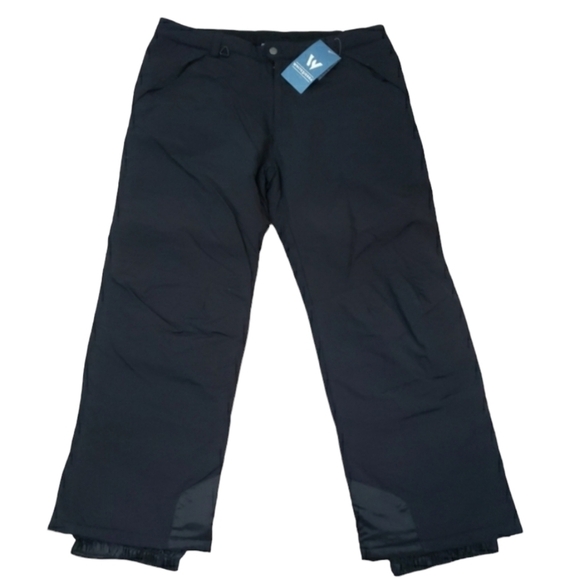 White Sierra~Men's XXL/32"~Black Waterproof Snow Pants Insulated NWT. - Picture 1 of 12